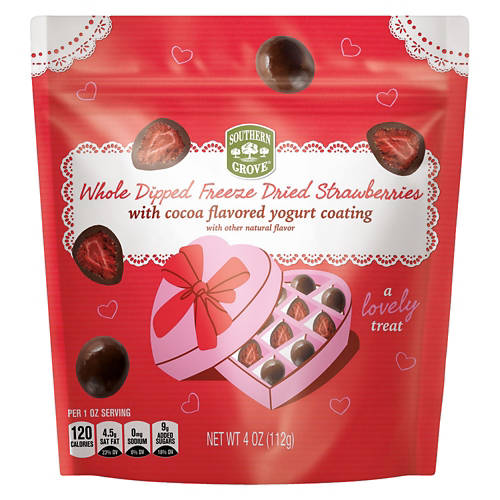 Southern Grove Strawberries with Cocoa Yogurt Coating Chocolates, 4 oz
